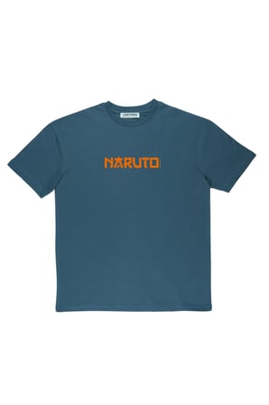 Lenithra Naruto Anime Sırt Baskılı Unisex Oversize T-shirt Füme / M
