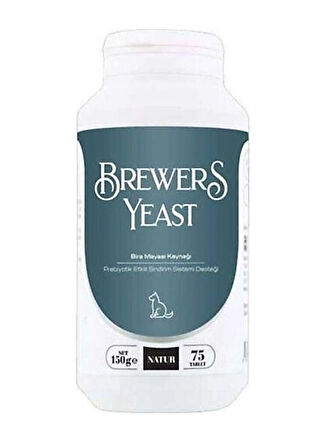 Natur Brewers Yeast Köpekler İçin Sarımsaklı Maya 75 Tablet