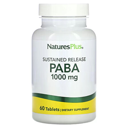 NaturesPlus Sustained Release PABA 1,000 mg 60 Tablet