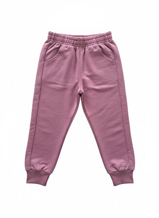 Çocuk Kız Bordo Pamuklu 2’li Takım – Sweatshirt ve Eşofman Altı - 3/6 yaş aralığı