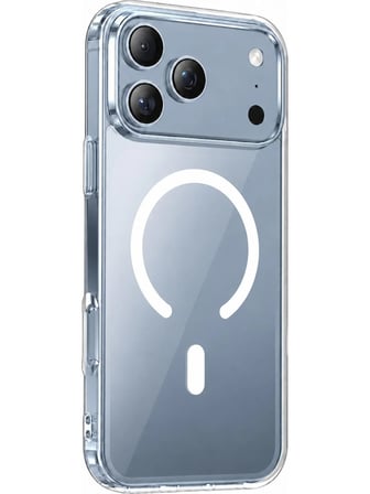 iPhone 18 PRO Uyumlu Magsafe Kablosuz Şarj Özellikli Şeffaf Silikon Kılıf