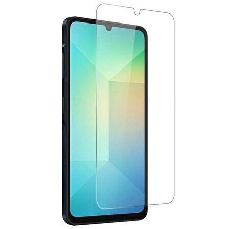 Samsung Galaxy A06 Uyumlu Kırılmaz Ekran Koruyucu Temperli Cam