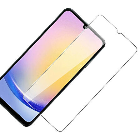 Samsung Galaxy A25 5g Uyumlu Kırılmaz Ekran Koruyucu Temperli Cam