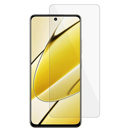 Realme 12 Lite Uyumlu Kırılmaz Ekran Koruyucu Temperli Cam