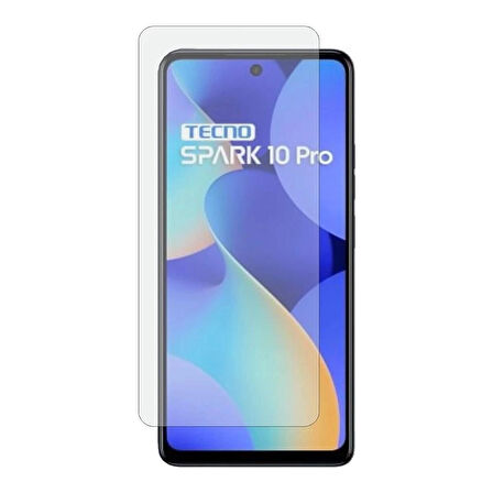 Tecno Spark 10 PRO Uyumlu Kırılmaz Ekran Koruyucu Temperli Cam