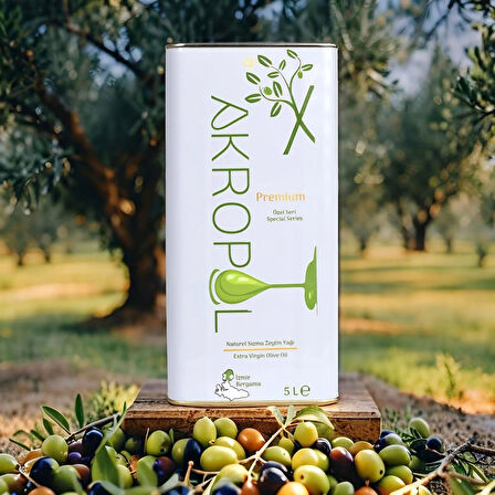 %100 Organik Soğuk Sıkım Alaca Hasat Natürel Sızma Zeytinyağı 5 Litre , Çocuklu Aileler Için Özel Seri