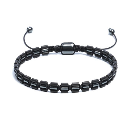 Hematit Bileklik - Nancy Black Bileklik - Tasarım Bileklik Özel Kesim Ayarlanabilir