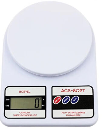 Tartı - Terazi 10 kg 22cn X 17cm ACS-809T 