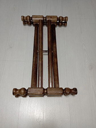 Ahşap Sini Sofra Altlığı Ayağı - Katlanır Akordiyon Ayak Yükseklik 23CM, EN:39CM