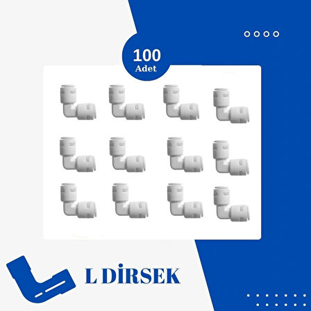 Nefa 100 Adet Inline (çubuklu) L Dirsek