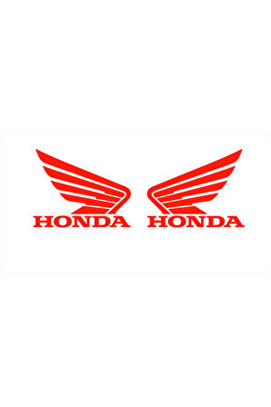 Honda İçin Uyumlu Aksesuar Oto Motorsiklet Kask Sticker Set Kırmızı