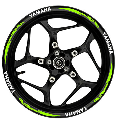Yamaha Beyaz yazılı  beyaz pençe şeritli