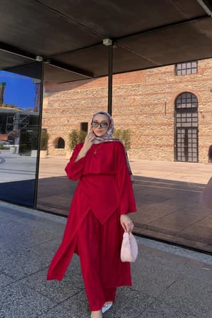Nehir Üçlü Tesettür Takım