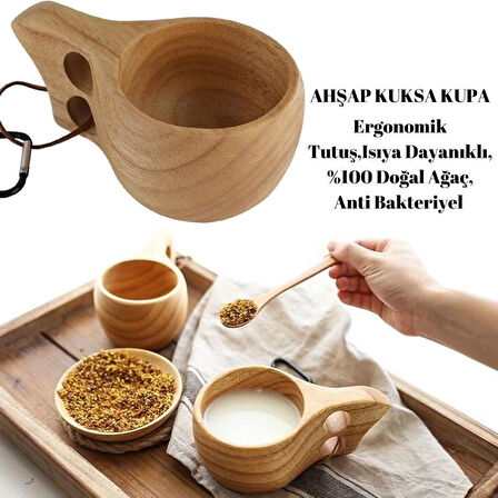 Neiwel Ahşap Kuksa Kupa