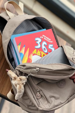 NEMO BAGS Unisex Açık Vizon Orta Boy Sırt Çantası Suya Dayanıklı 18l Okul Çantası Laptop Çanta Seyahat Spor /  40X30X15
