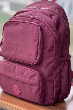 NEMO BAGS Unisex Bordo Orta Boy Sırt Çantası Suya Dayanıklı 18l Okul Çantası Laptop Çanta Seyahat Spor /  40X30X15