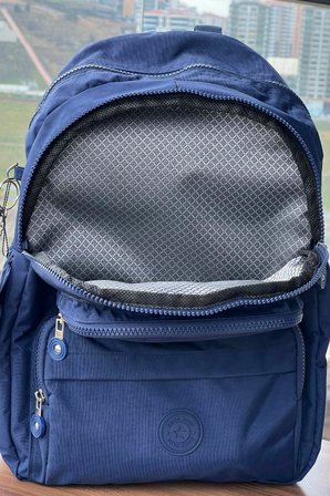 Nemo Group Unisex LACİVERT Sırt Çantası Okul Çantası Laptop ve Seyahat Çantası Su Geçirmez Spor Çantası 40x30x15cm
