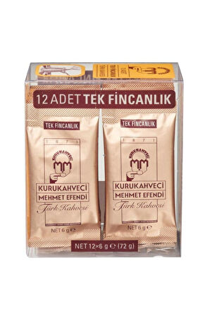 Düğün Paketi Türk Kahvesi Tek Fincanlık 12x6 gr  24'lü