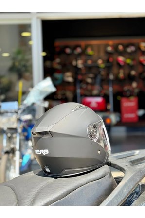 Mat Siyah Açık Kask
