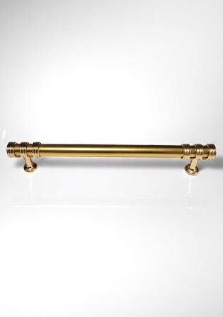 Nesli Alüminyum Metal Lüks Modern Mobilya Çekmece Mutfak Dolabı Kulpu Altın 192mm