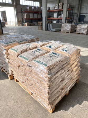 Nest WoodTr %100 Doğal Çam Talaşı Pelet 15 kg - Doğal Kedi Kumu & Pelet Sobası Yakıtı