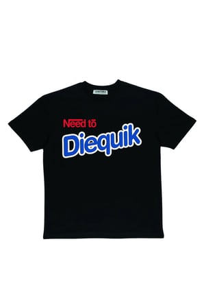 Lenithra Need To Diequik Ön Baskılı Unisex Oversize T-shirt Siyah / S
