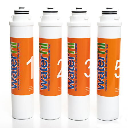 Lotto Filters Waterlife Su Arıtma Cihazlarına Uyumlu  4'lü Set Filtre