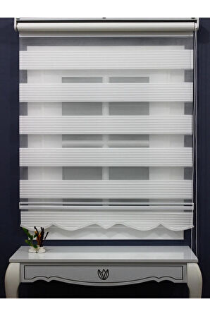 Pliseli Stor Zebra Perde Etek Dilimli