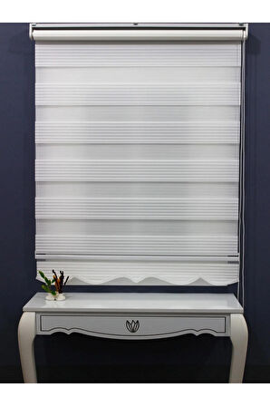 Pliseli Stor Zebra Perde Etek Dilimli