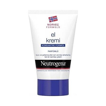 Neutrogena Konsantre Formül Nemlendirici Parfümlü El Kremi 50 Ml 6 Adet