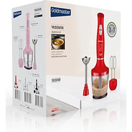 Goldmaster Gm-7240K 1000 Watt Yasemin Blender Seti