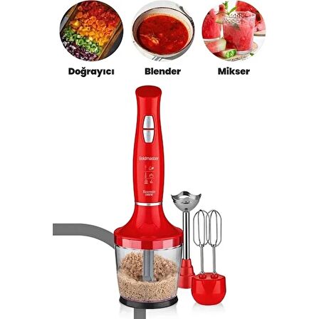 Goldmaster Gm-7240K 1000 Watt Yasemin Blender Seti