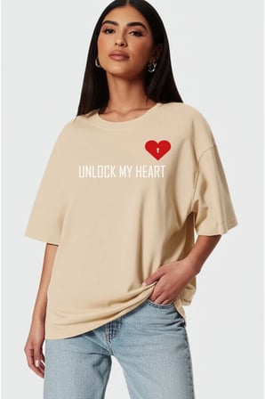 Unisex Kadın Erkek The Key To Çift Sevgili T-shirt 2'li Set Takım