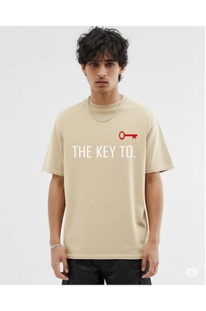 Unisex Kadın Erkek The Key To Çift Sevgili T-shirt 2'li Set Takım