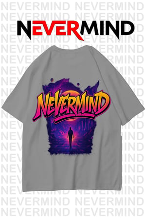 nevermind neon unisex tişört retro vaporwave tasarım %100 pamuk