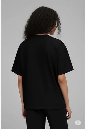 Nevermind Oversize Tişört Kadın "NEVERMIND" Baskılı Geniş Kalıp Tişört Unisex