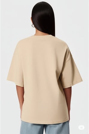 Nevermind Oversize Tişört Kadın "NEVERMIND" Baskılı Geniş Kalıp Tişört Unisex