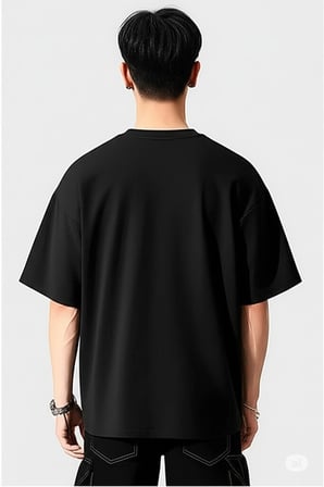 Nevermind Unisex Siyah Beyaz %100 Pamuklu 6’lı Tişört Paketi Unisex Tişört
