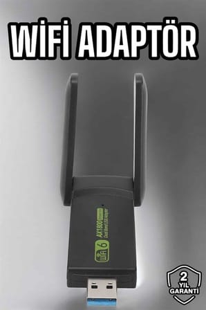 Wifi Adaptör Çift Bantlı Kablosuz Wifi Adaptörü