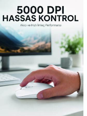 PG-908 MOUSE BEYAZ