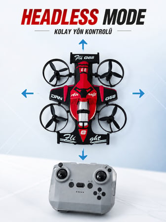 Toptan Bulurum Drone Al Kırmızı 2.4 GHz 2K Kamera