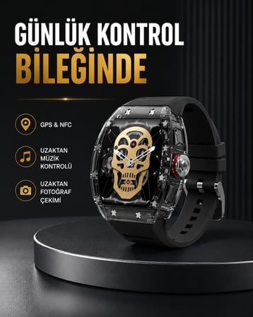 GPS ve NFC Özellikli Akıllı Saat iOS Android Uyumlu