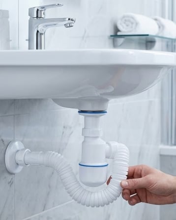 Lavabo Gider Sifonu Esnek Hortumlu Koku Önleyici Tıkanma Engelleyici Gider Seti