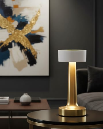 Şarjlı Dokunmatik LED Masa Lambası 3 Renk Dimmer Özellikli