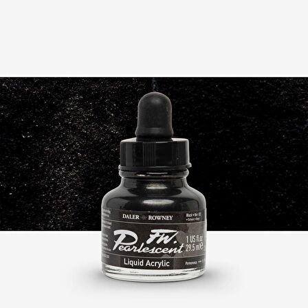 Daler Rowney FW Pearlescent Acrylic Inks 29.5ml Black 032