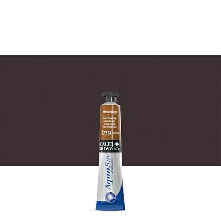 Daler Rowney Aquafine Tüp Suluboya 8ml N:223 Burnt Umber