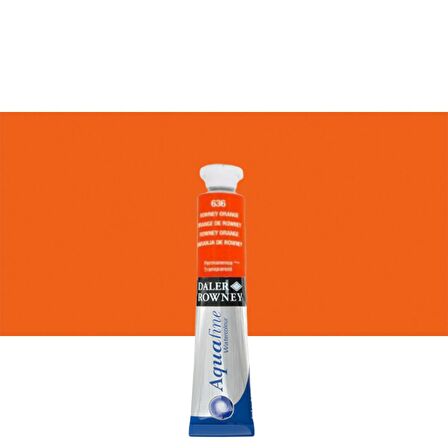 Daler Rowney Aquafine Tüp Suluboya 8ml N:636 Rowney Orange