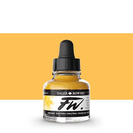 Daler Rowney FW Acrylic Artist Ink 29.5ml Indian Yellow 643
