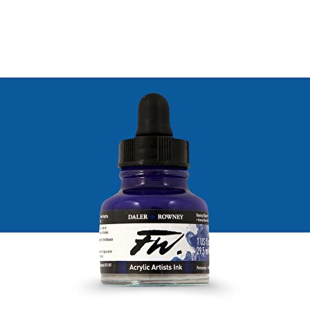 Daler Rowney FW Acrylic Artist Ink 29.5ml Rowney Blue 119
