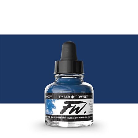Daler Rowney FW Acrylic Artist Ink 29.5ml Prussian Blue Hue 134